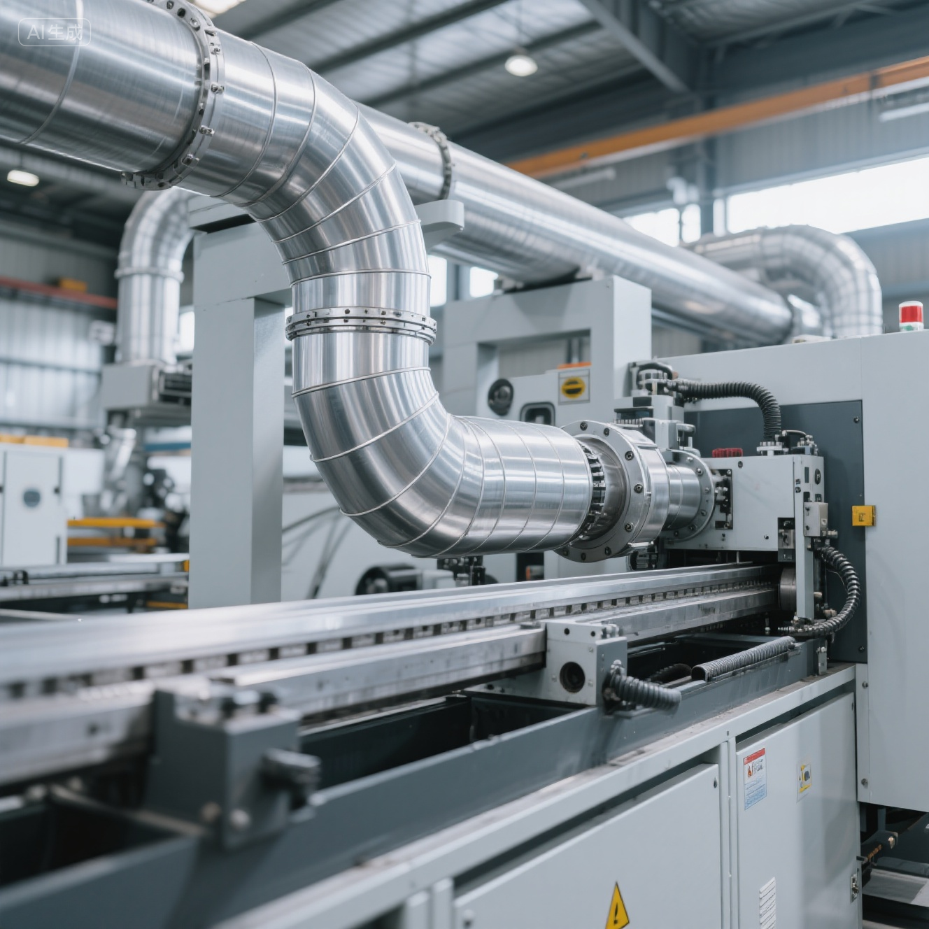 jimeng-2025-08-17-4628-暖通空调管道加工机 HVAC Duct Bending and Cutting Machine - Foreign Trade Company